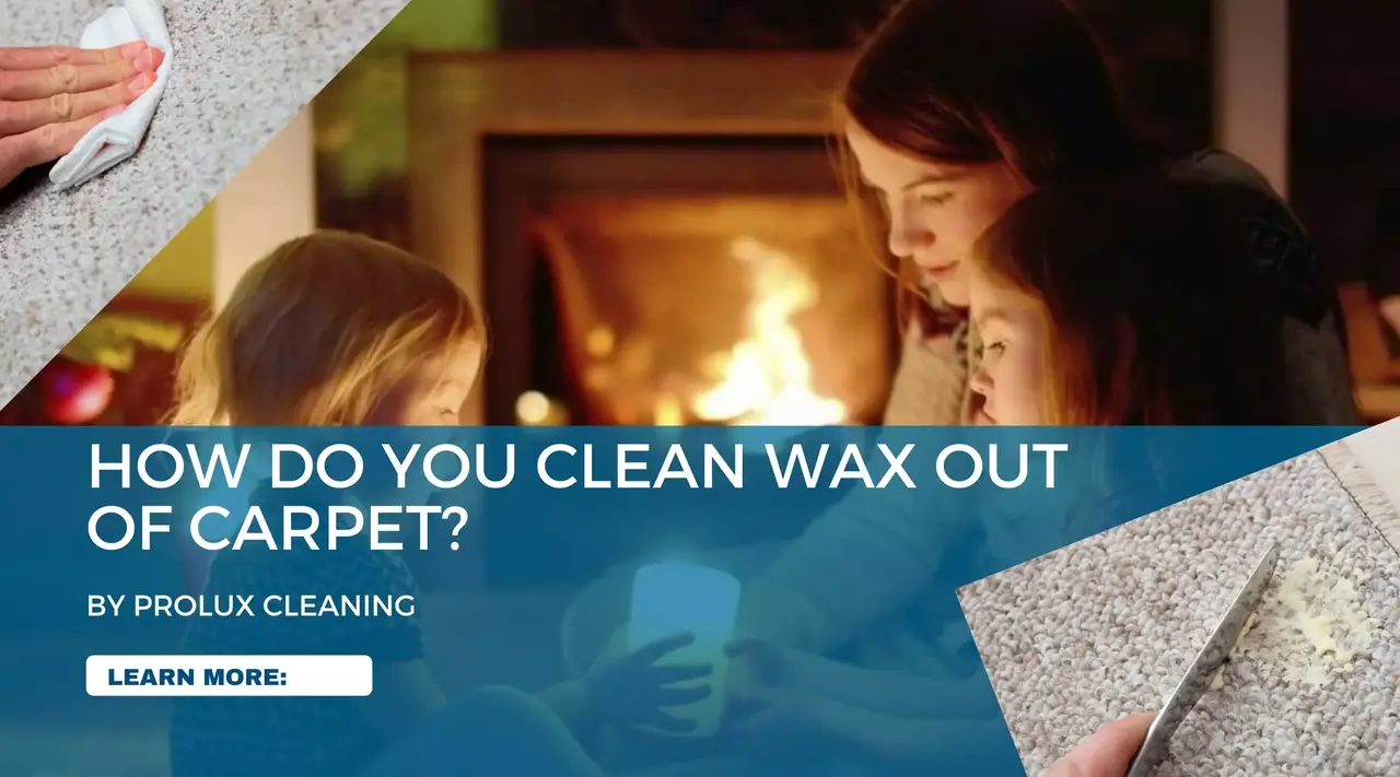 How do you clean wax out of carpet