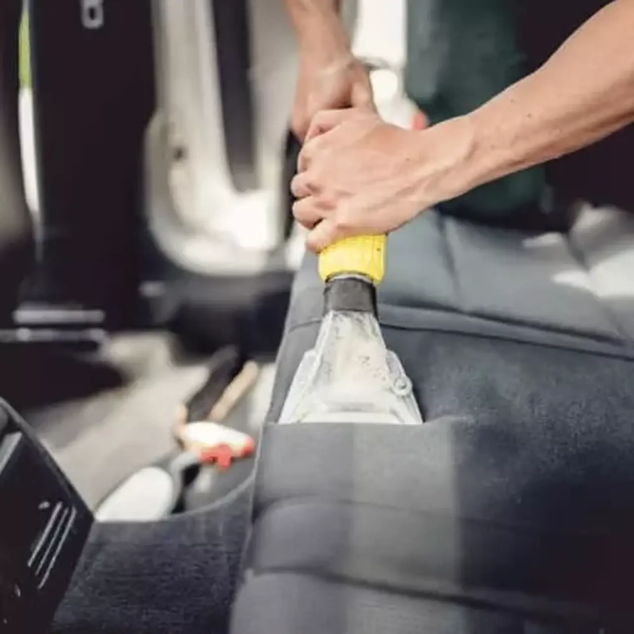 7 Quick Ways to Clean Fabric Car Seats  Cleaning car upholstery, Car  seats, Car upholstery cleaner