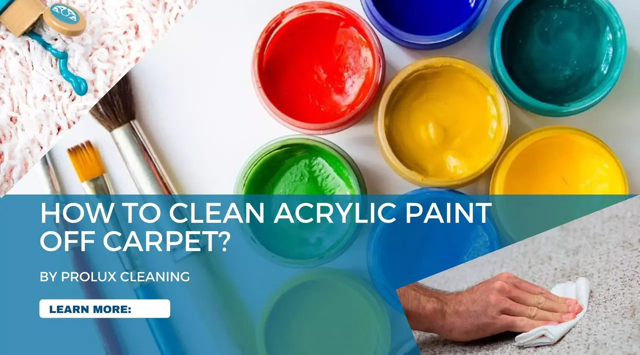 How to clean Acrylic paint off carpets