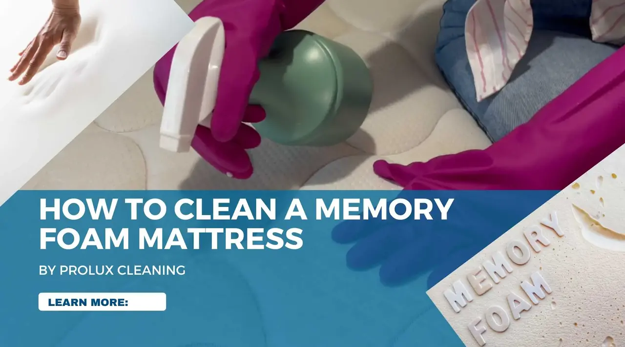 How to clean a memory foam mattress banner