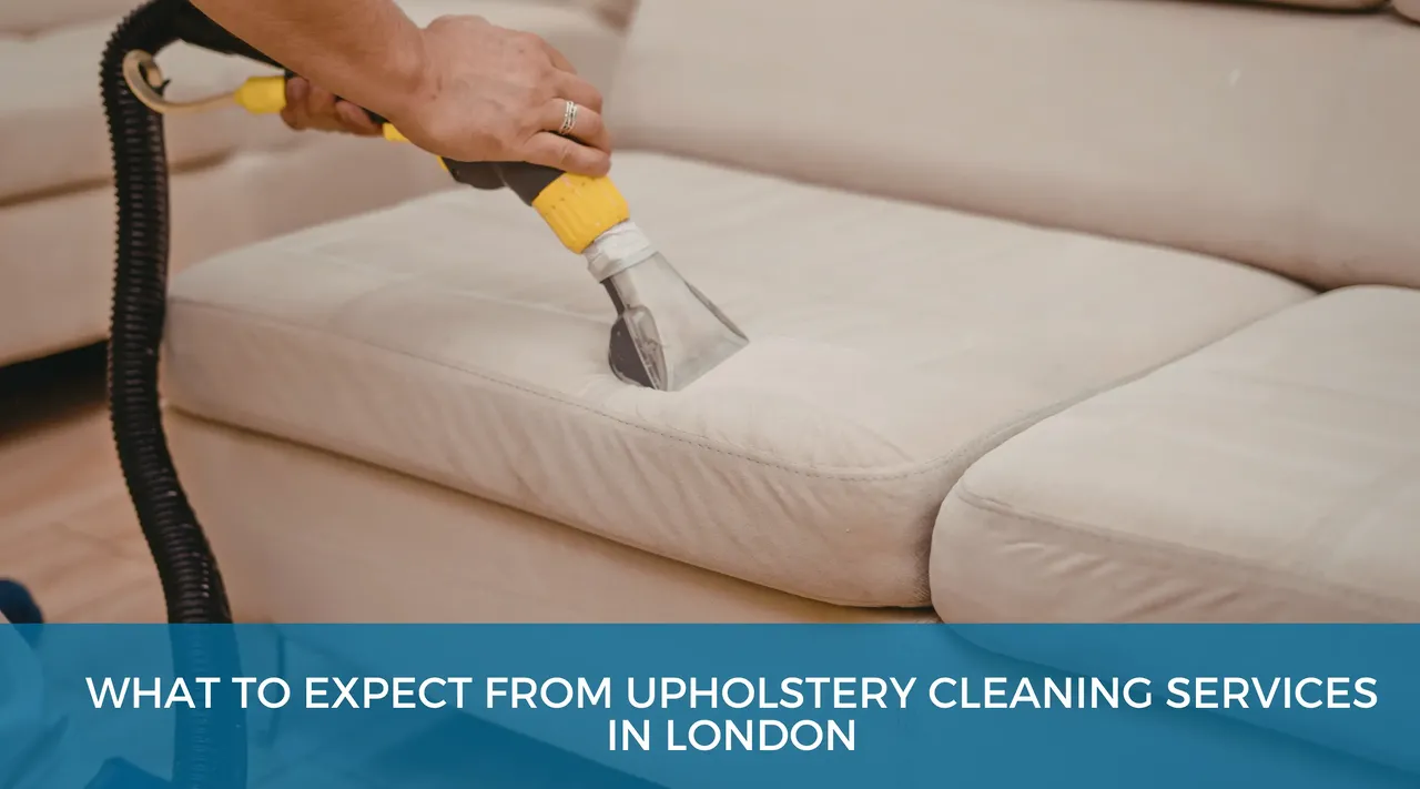 Professional upholstery cleaning service in London removing stains, dust and allergens from sofas and fabric furniture